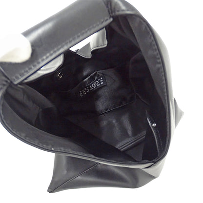 Maison Margiela メゾン マルジェラ エムエムシックス MM6 ジャパニーズバッグ スモール トートバッグ ブラック レザー レディース メンズ 【中古】