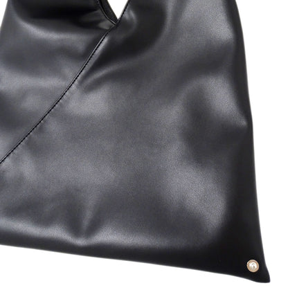 Maison Margiela メゾン マルジェラ エムエムシックス MM6 ジャパニーズバッグ スモール トートバッグ ブラック レザー レディース メンズ 【中古】