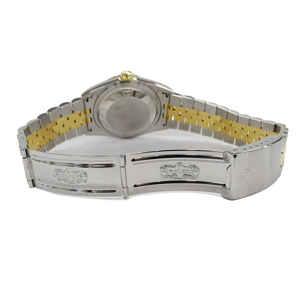 ROLEX ロレックス デイトジャスト 16233G W番 メンズ 腕時計 自動巻き AT SS YG ダイヤモンド 磨き済み【中古】