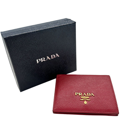 PRADA プラダ コインケース レッド レディース 【中古】