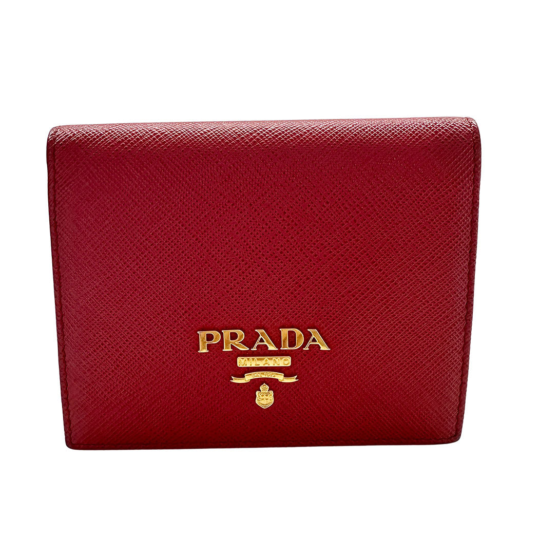 PRADA プラダ コインケース レッド レディース 【中古】
