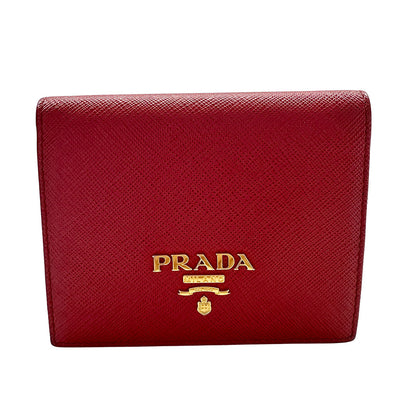 PRADA プラダ コインケース レッド レディース 【中古】