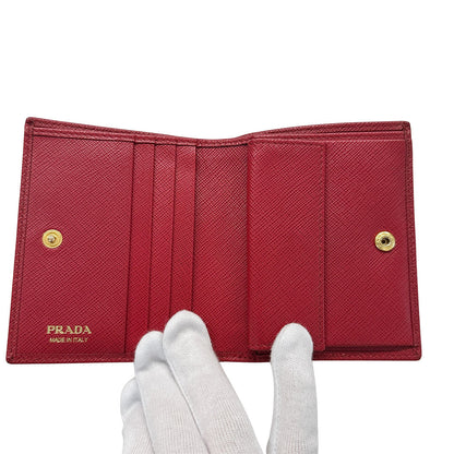 PRADA プラダ コインケース レッド レディース 【中古】