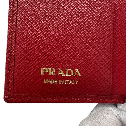 PRADA プラダ コインケース レッド レディース 【中古】