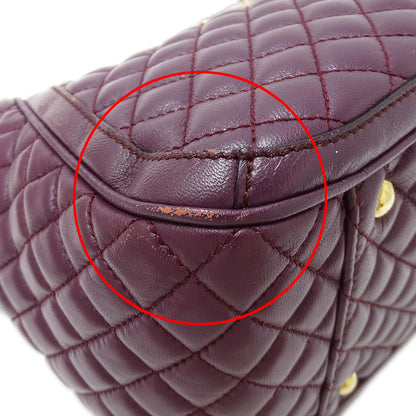 Ferragamo フェラガモ トートバッグ ダブルガンチーニ パープル レザー レディース 【中古】