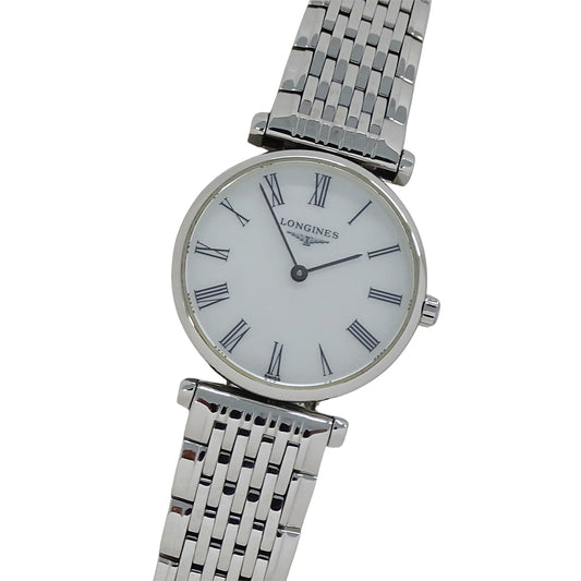 LONGINES ロンジン グランドクラシック L4.209.4 レディース 腕時計 シェル クオーツ QZ SS 磨き済み【中古】
