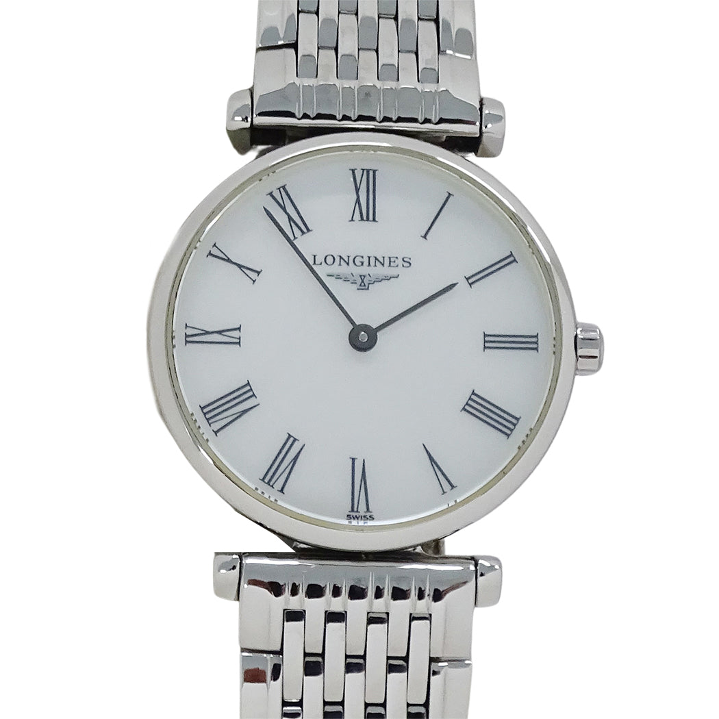 LONGINES ロンジン グランドクラシック L4.209.4 レディース 腕時計 シェル クオーツ QZ SS 磨き済み【中古】