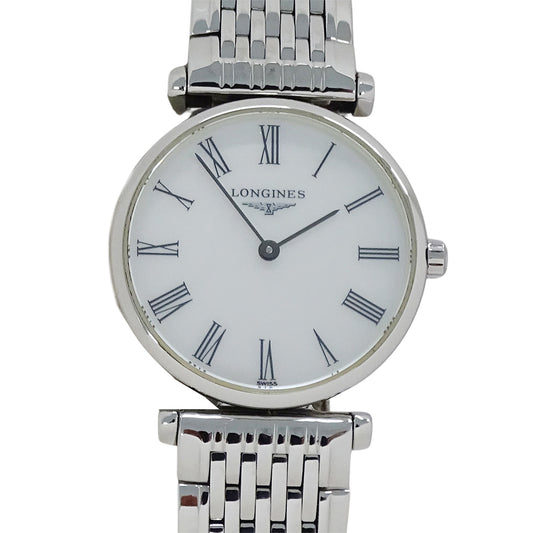 LONGINES ロンジン グランドクラシック L4.209.4 レディース 腕時計 シェル クオーツ QZ SS 磨き済み【中古】