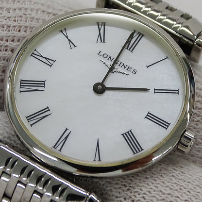 LONGINES ロンジン グランドクラシック L4.209.4 レディース 腕時計 シェル クオーツ QZ SS 磨き済み【中古】