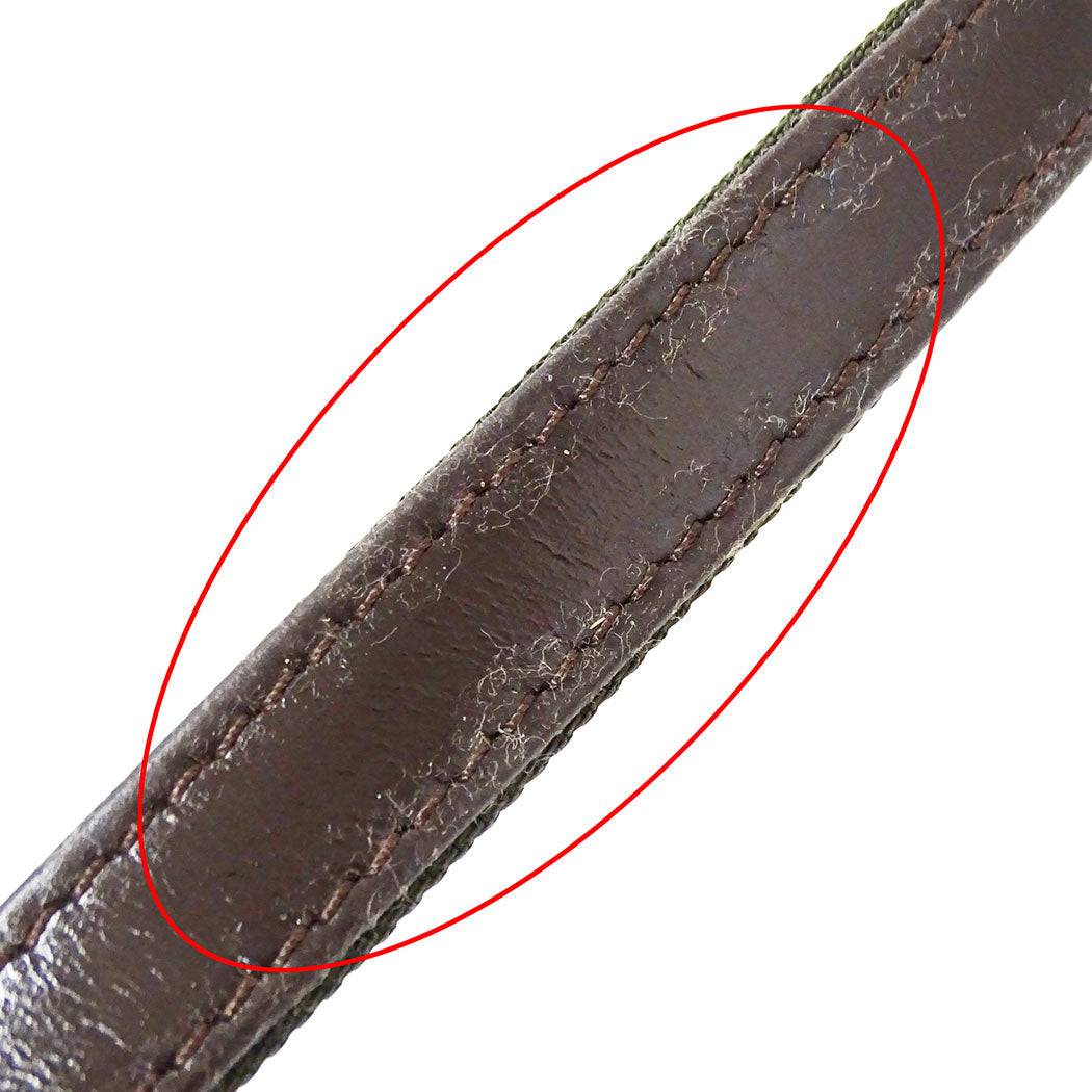 BVLGARI ブルガリ 2wayバッグ クラシコ カーキグリーン レザー レディース 【中古】