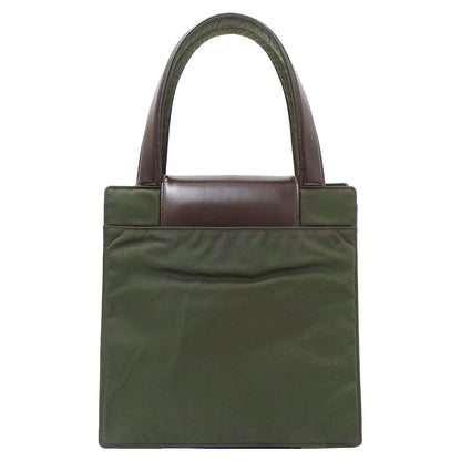 BVLGARI ブルガリ 2wayバッグ クラシコ カーキグリーン レザー レディース 【中古】