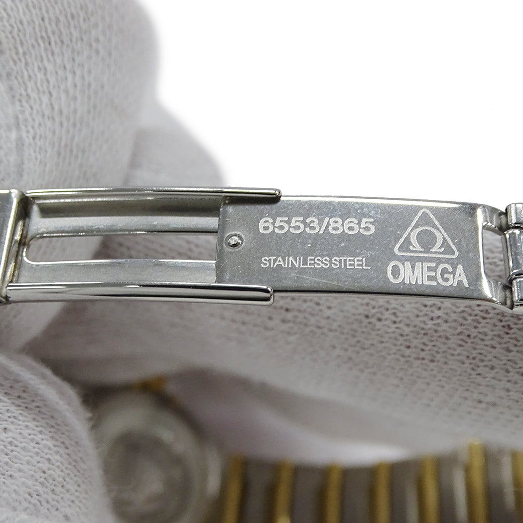 OMEGA オメガ コンステレーション ミニ 1262.75 レディース 腕時計 クオーツ QZ SS YG ダイヤモンド シェル 磨き済み【中古】