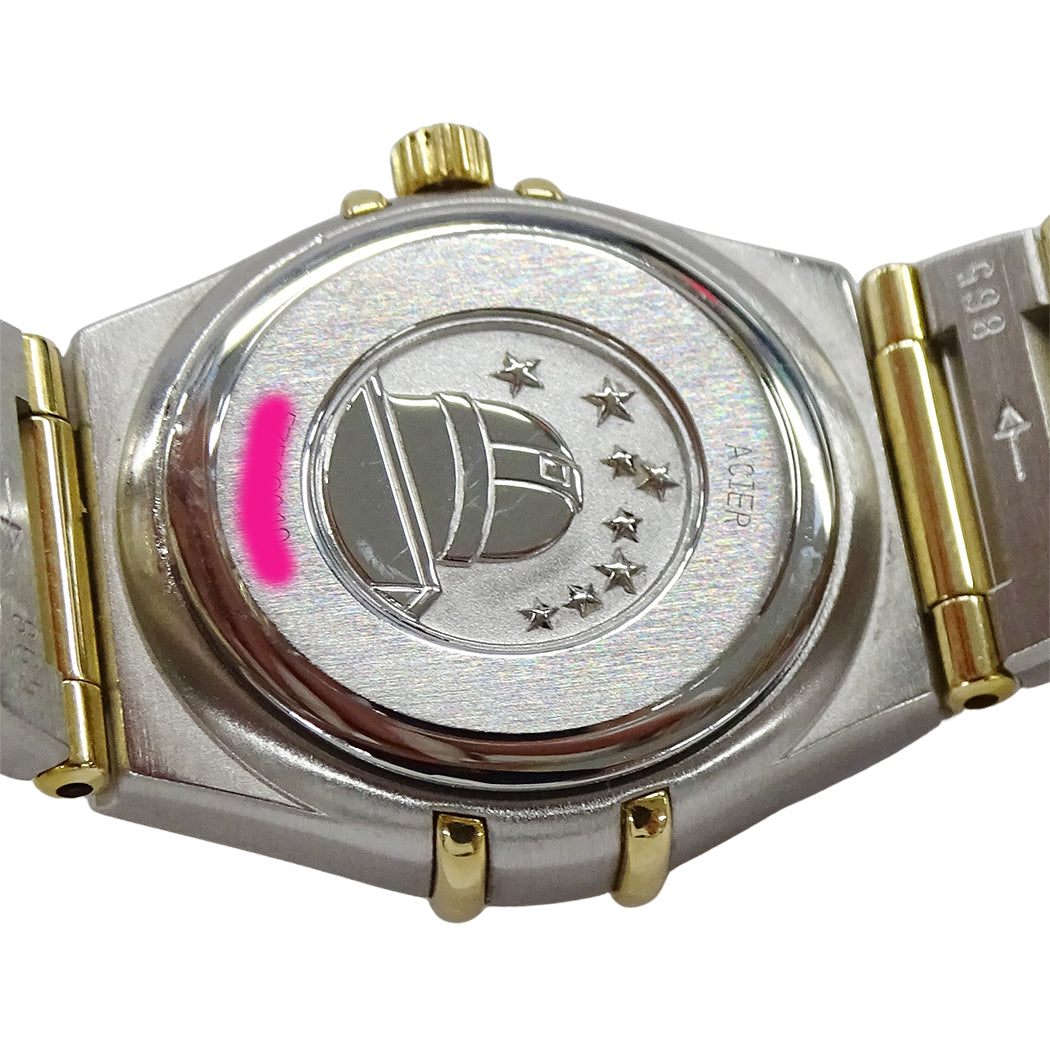 OMEGA オメガ コンステレーション ミニ 1262.75 レディース 腕時計 クオーツ QZ SS YG ダイヤモンド シェル 磨き済み【中古】