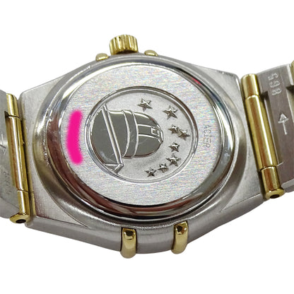 OMEGA オメガ コンステレーション ミニ 1262.75 レディース 腕時計 クオーツ QZ SS YG ダイヤモンド シェル 磨き済み【中古】