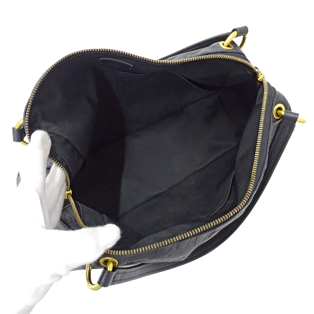 LOUIS VUITTON ルイ・ヴィトン ポンテュ PM 2wayバッグ モノグラム アンプラント ノワール M43721 レディース 【中古】