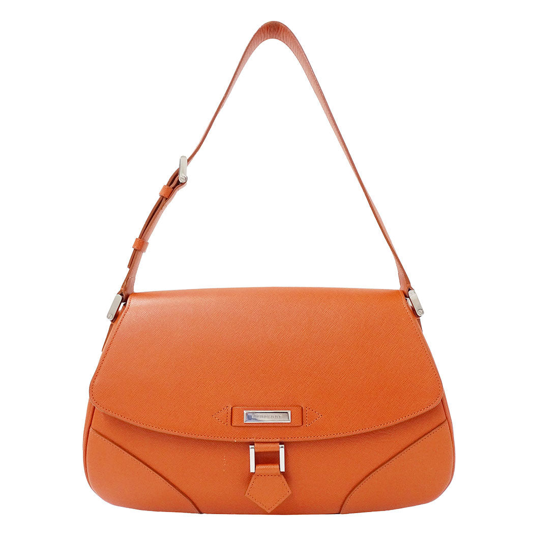 BURBERRY バーバリー ショルダーバッグ テラコッタ レザー レディース 【中古】