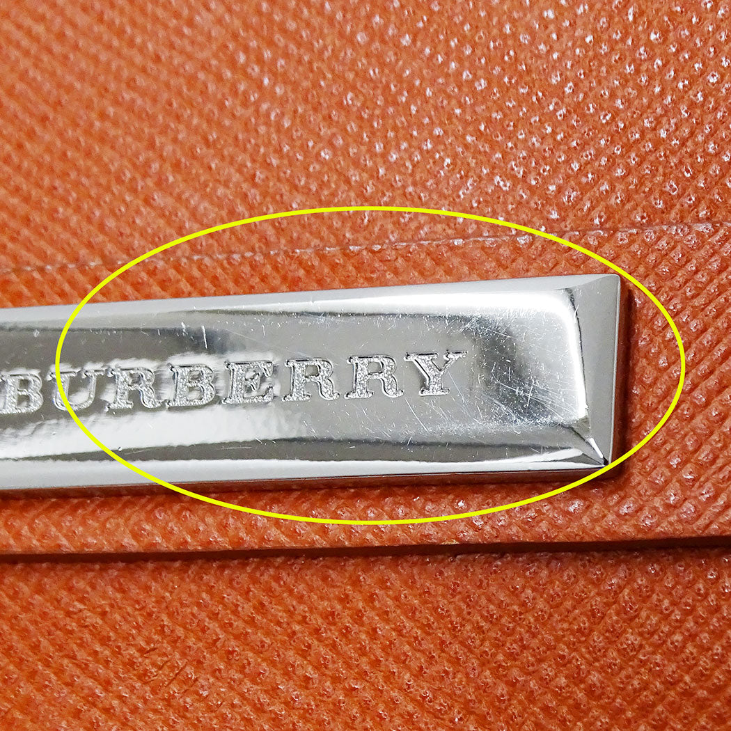 BURBERRY バーバリー ショルダーバッグ テラコッタ レザー レディース 【中古】