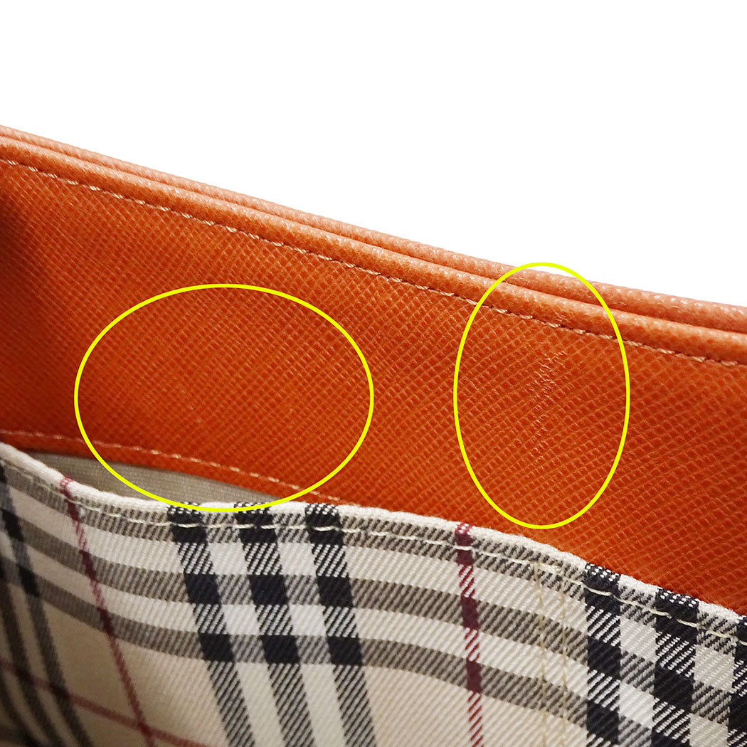 BURBERRY バーバリー ショルダーバッグ テラコッタ レザー レディース 【中古】