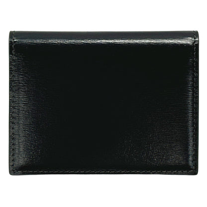 CELINE セリーヌ バイフォールド トリオンフ カードホルダー カードケース ブラック ゴールド金具 10P353DPV.38NO レディース 【中古】