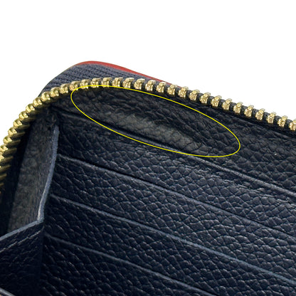 LOUIS VUITTON ルイ・ヴィトン ジッピー ウォレット 長財布 モノグラム アンプラント マリーヌルージュ ネイビー M62121 レディース 【中古】