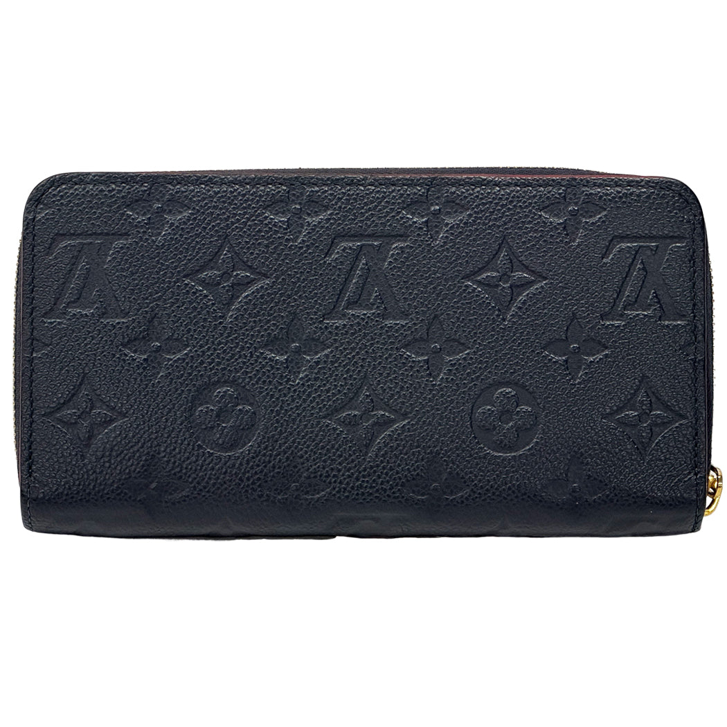 LOUIS VUITTON ルイ・ヴィトン ジッピー ウォレット 長財布 モノグラム アンプラント マリーヌルージュ ネイビー M62121 レディース 【中古】