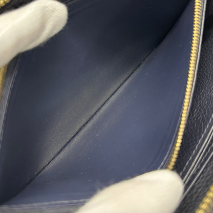 LOUIS VUITTON ルイ・ヴィトン ジッピー ウォレット 長財布 モノグラム アンプラント マリーヌルージュ ネイビー M62121 レディース 【中古】