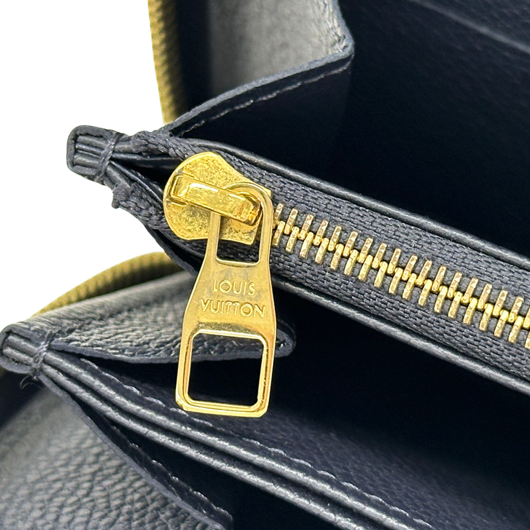 LOUIS VUITTON ルイ・ヴィトン ジッピー ウォレット 長財布 モノグラム アンプラント マリーヌルージュ ネイビー M62121 レディース 【中古】