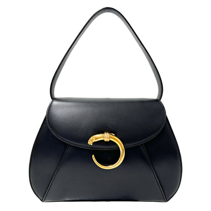 Cartier カルティエ 2wayバッグ パンテール ブラック レザー レディース 【中古】