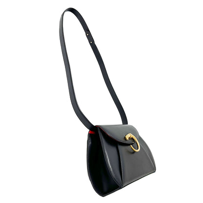 Cartier カルティエ 2wayバッグ パンテール ブラック レザー レディース 【中古】