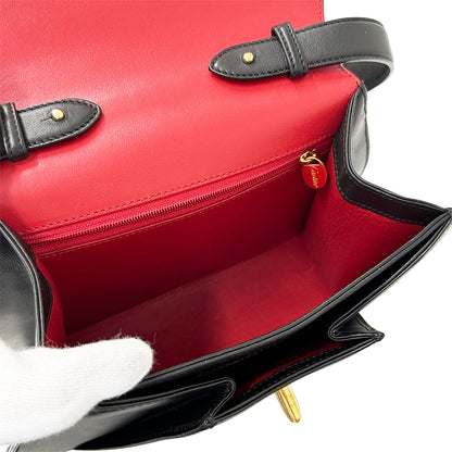 Cartier カルティエ 2wayバッグ パンテール ブラック レザー レディース 【中古】