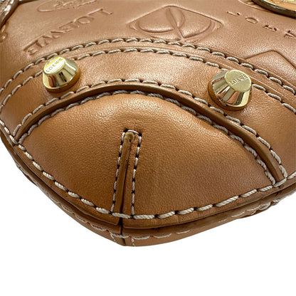 LOEWE ロエベ ショルダーバッグ ブラウン レザー レディース 【中古】
