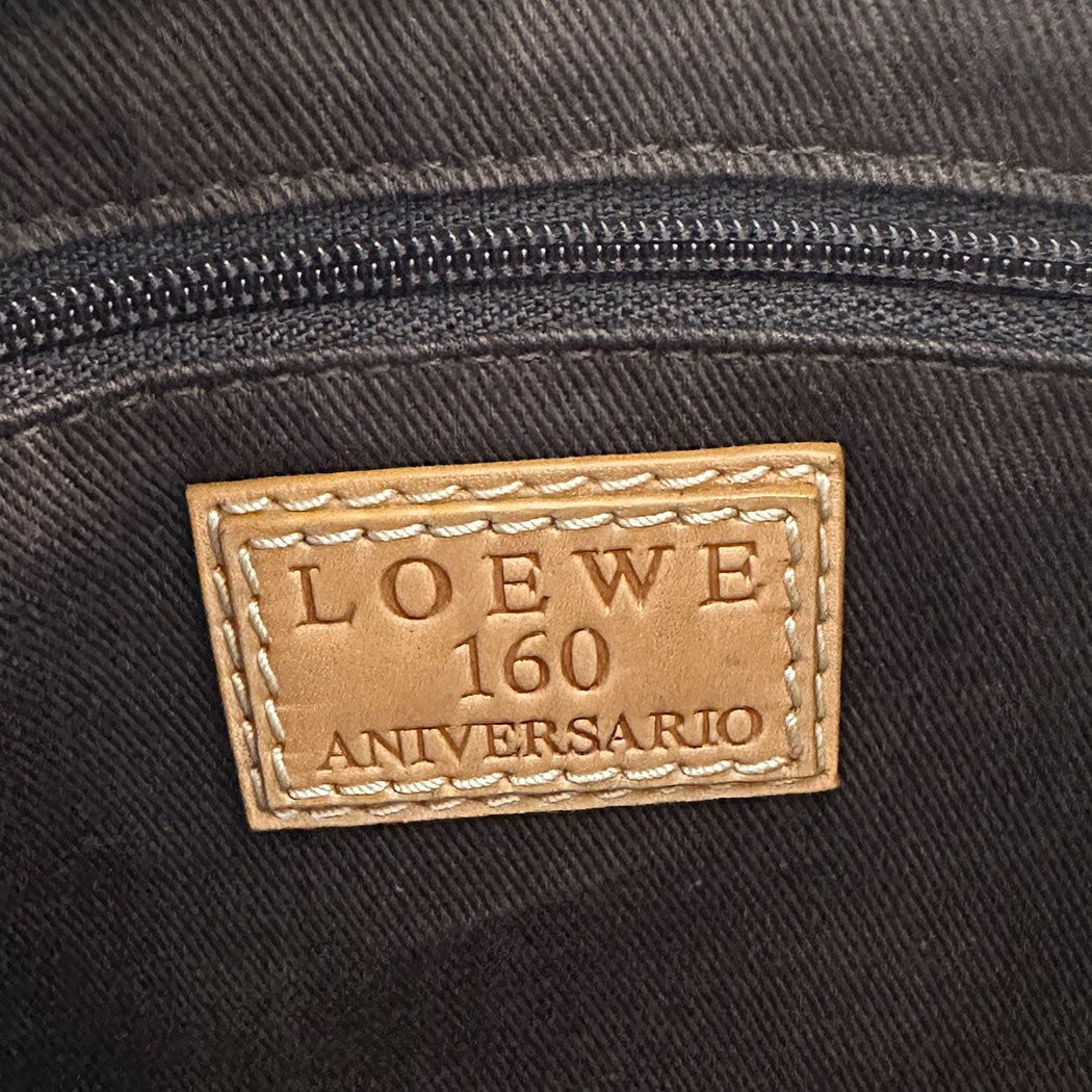 LOEWE ロエベ ショルダーバッグ ブラウン レザー レディース 【中古】