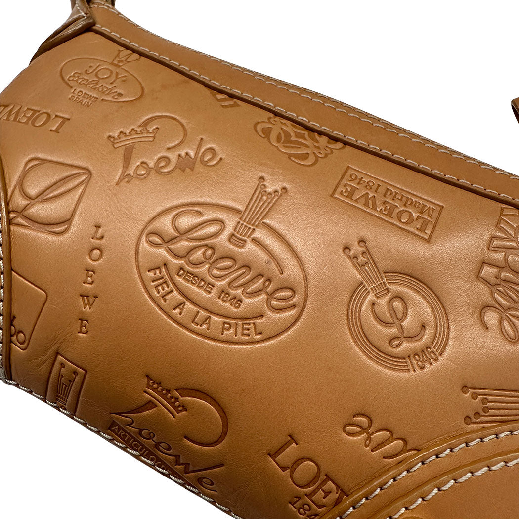 LOEWE ロエベ ショルダーバッグ ブラウン レザー レディース 【中古】