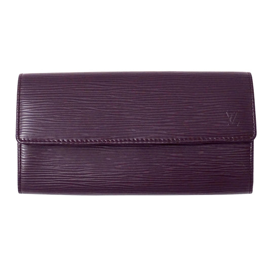 LOUIS VUITTON ルイ・ヴィトン ポルトフォイユ サラ 長財布 エピ カシス M6374K レディース 【中古】