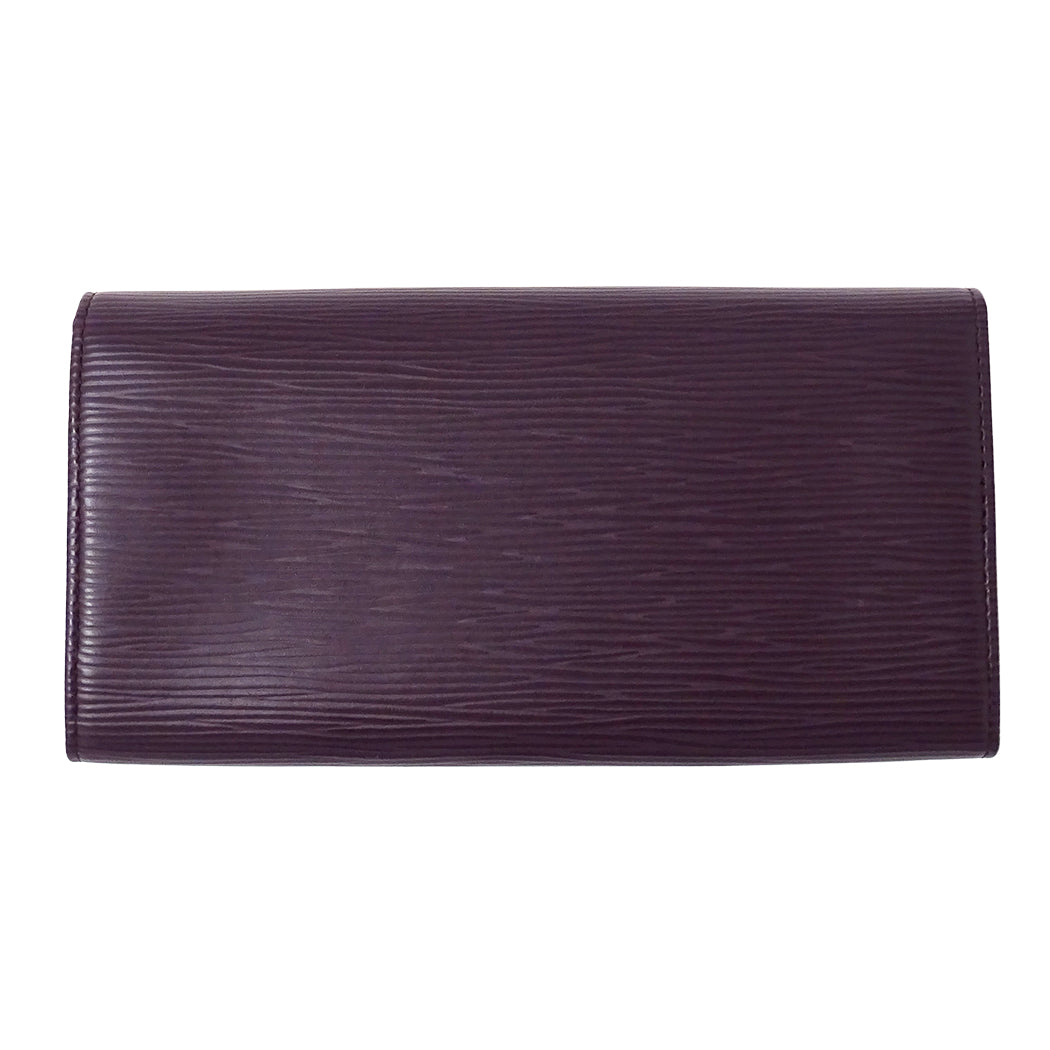 LOUIS VUITTON ルイ・ヴィトン ポルトフォイユ サラ 長財布 エピ カシス M6374K レディース 【中古】