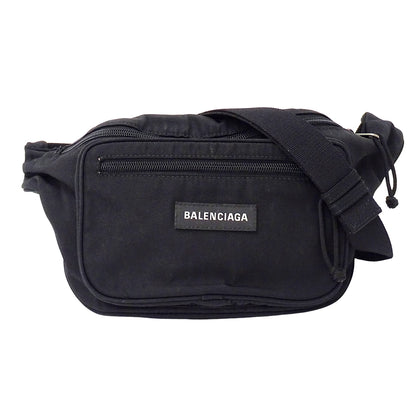 BALENCIAGA バレンシアガ エクスプローラー サスティナブル ボディバッグ ウエストバッグ ブラック 482389 ナイロン メンズ 【中古】