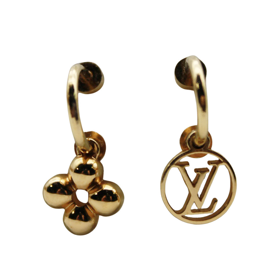 LOUIS VUITTON ルイ・ヴィトン ピアス・ブルーミング ピアス GP ゴールド レディース M64859 【中古】