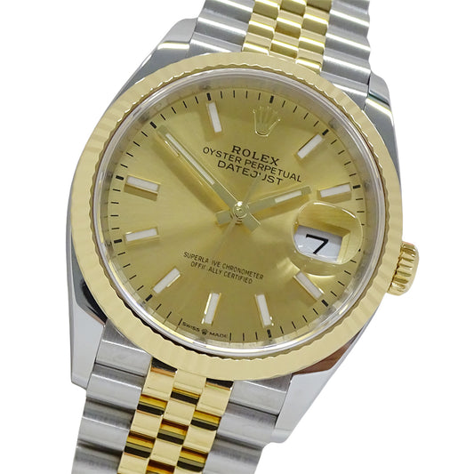ROLEX ロレックス デイトジャスト36 126233 ランダム番 メンズ 腕時計 自動巻き AT SS YG 磨き済み【中古】