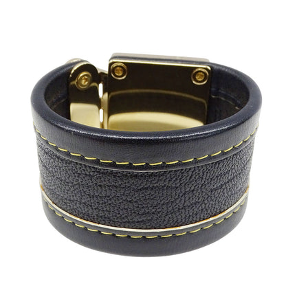 LOUIS VUITTON ルイ・ヴィトン ブラスレ・セリュール ブレスレット スハリ レザー ノワール レディース M92750 【中古】