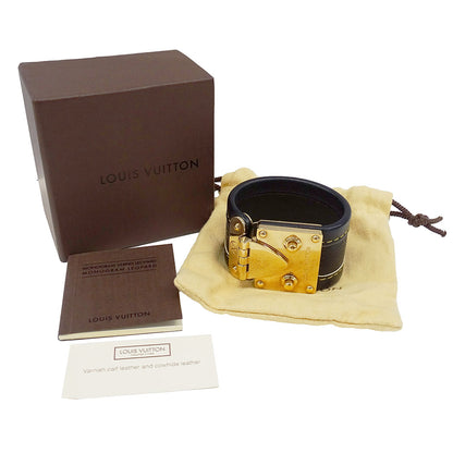 LOUIS VUITTON ルイ・ヴィトン ブラスレ・セリュール ブレスレット スハリ レザー ノワール レディース M92750 【中古】