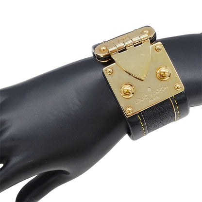 LOUIS VUITTON ルイ・ヴィトン ブラスレ・セリュール ブレスレット スハリ レザー ノワール レディース M92750 【中古】