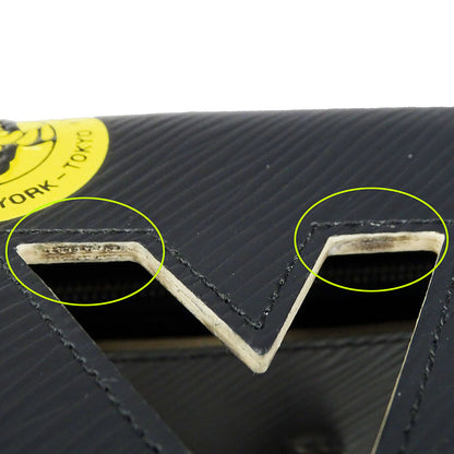 LOUIS VUITTON ルイ・ヴィトン ポルトフォイユ・ツイスト ステッカー 長財布 ノワール マルチカラー M62008 エピレザー レディース メンズ 【中古】