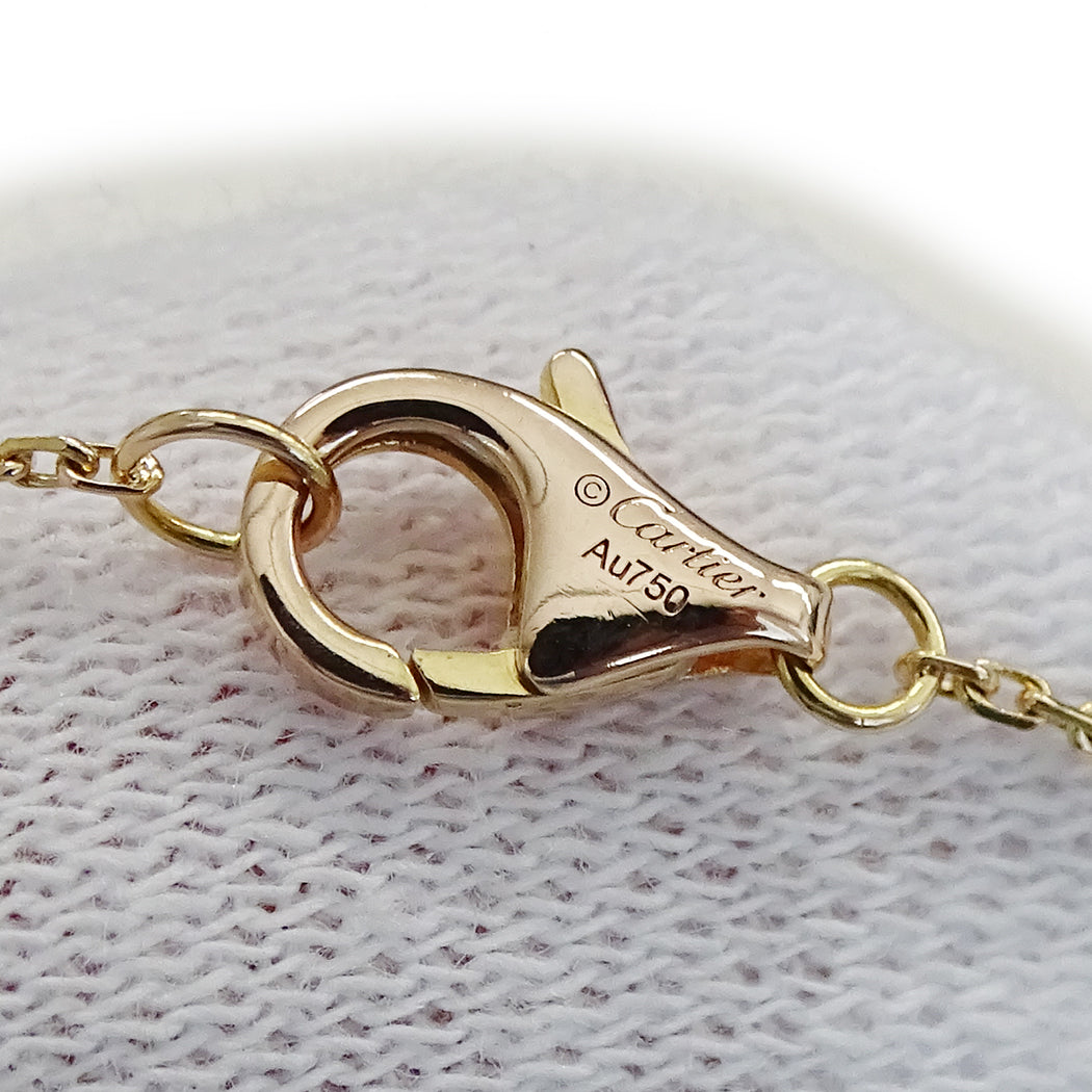 Cartier カルティエ アミュレット ブレスレット 750PG オニキス レディース 磨き済み【中古】