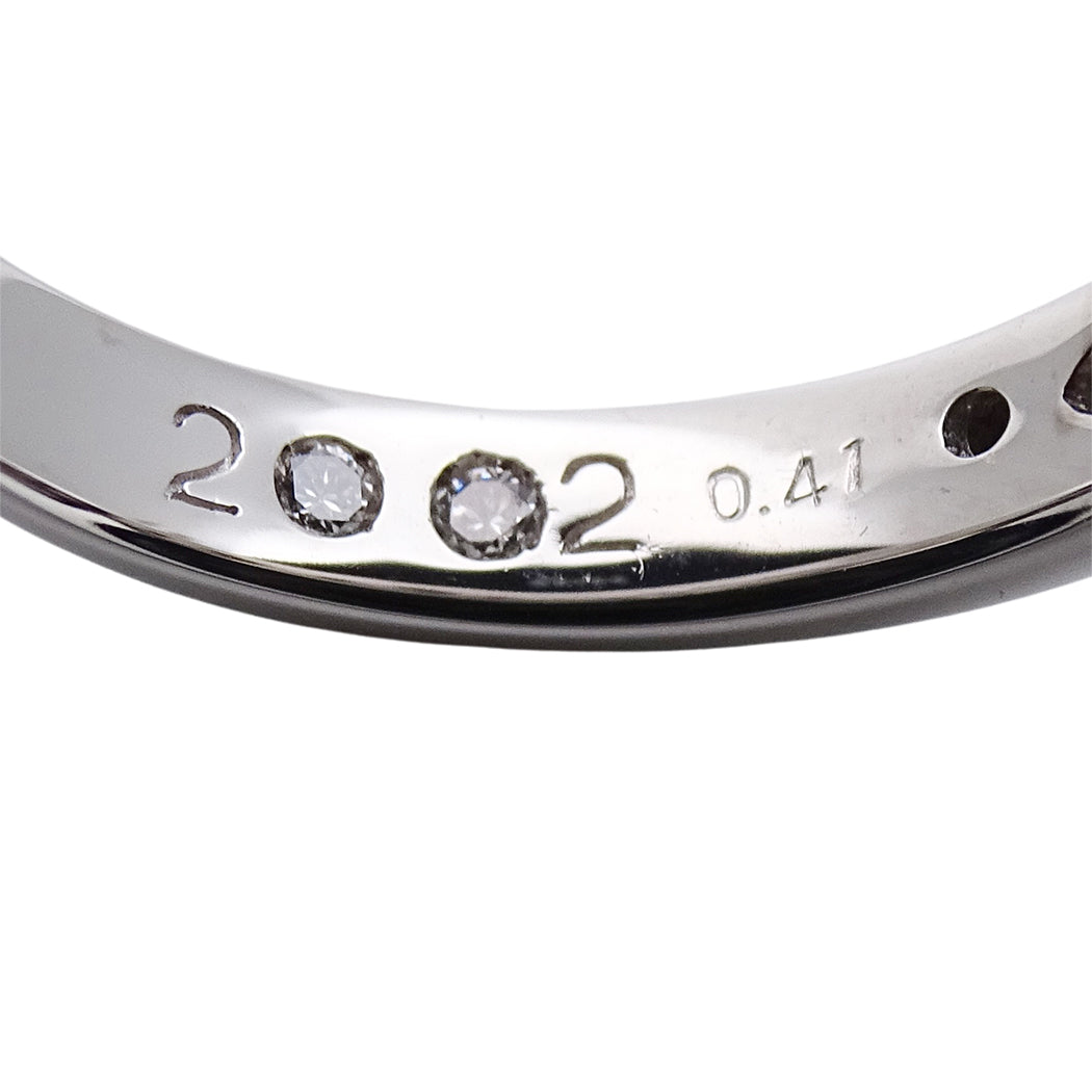 Ponte Vecchio ポンテヴェキオ リング 指輪 K18WG ダイヤモンド D0.41 約10号 レディース 磨き済み【中古】