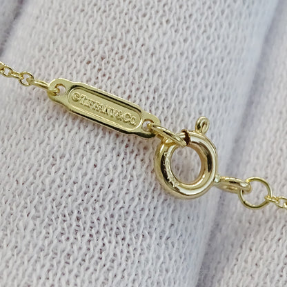 TIFFANY&Co. ティファニー ハートキー ネックレス 750YG レディース 磨き済み 【中古】