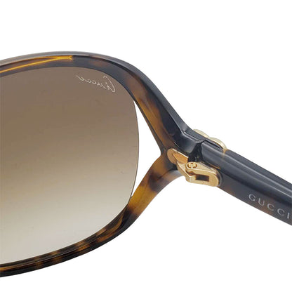 GUCCI グッチ ラブリー サングラス ブラウン GG3525 K S レディース 【中古】