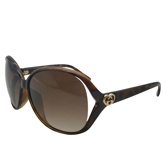GUCCI グッチ ラブリー サングラス ブラウン GG3525 K S レディース 【中古】