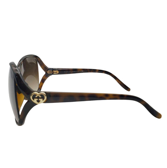 GUCCI グッチ ラブリー サングラス ブラウン GG3525 K S レディース 【中古】