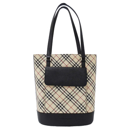 BURBERRY バーバリー トートバッグ ベージュ キャンバス レディース 【中古】