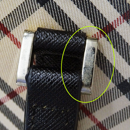 BURBERRY バーバリー トートバッグ ベージュ キャンバス レディース 【中古】